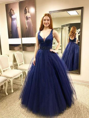 floor length ball gown