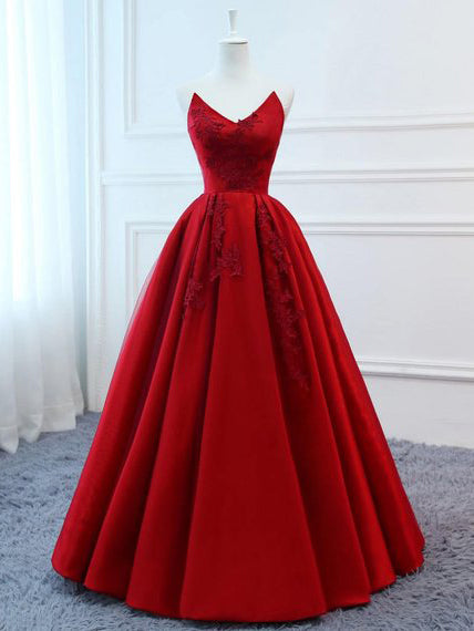 red long prom dresses 2019