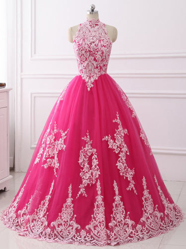 fuchsia ball gown dresses