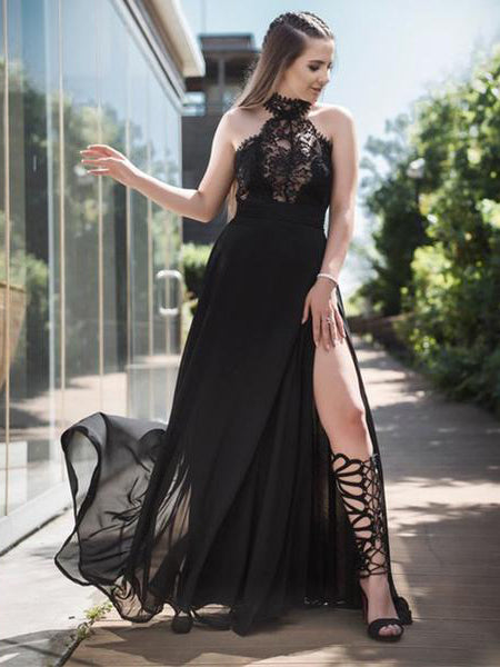 long formal dresses with slits