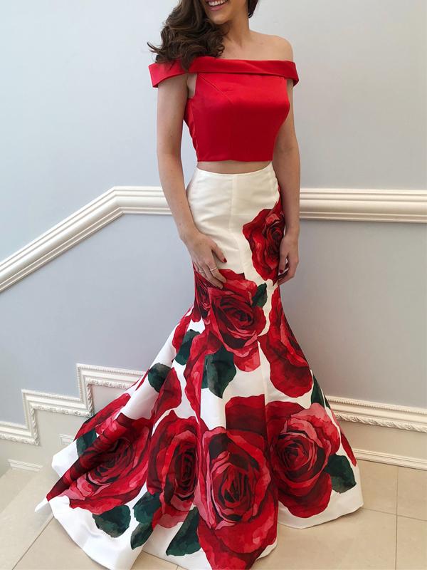 Red Floral Prom Dress Outlet Sale, UP ...