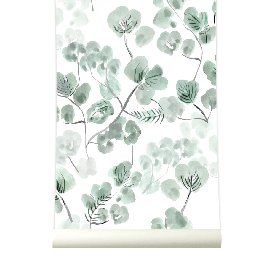 Behang Eucalyptus Green Roomblush
