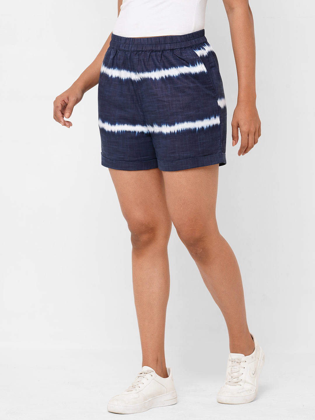 Buy Women's Cotton Lycra Casual Wear Regular Fit Shorts