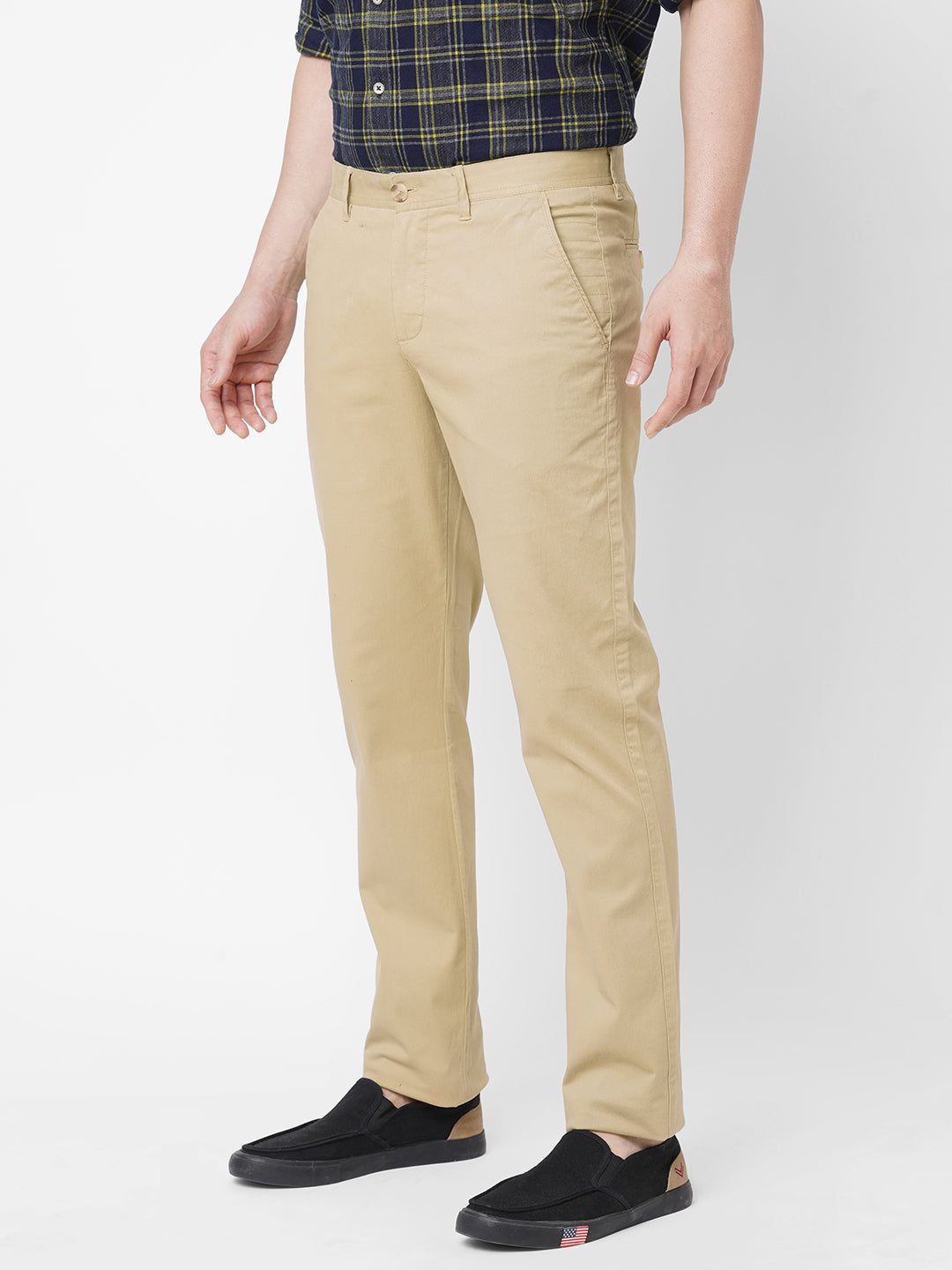 Ivory Stretchable Mens Cotton Trousers FF80001  Uathayam