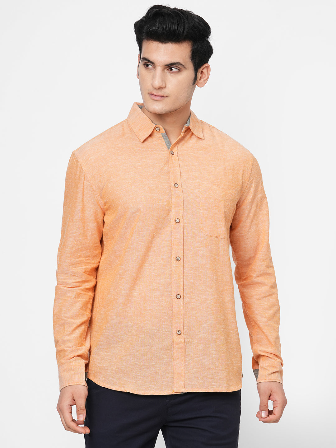 Orange And Black Cotton Mens Shirt And Pant at Rs 11000/set in New Delhi