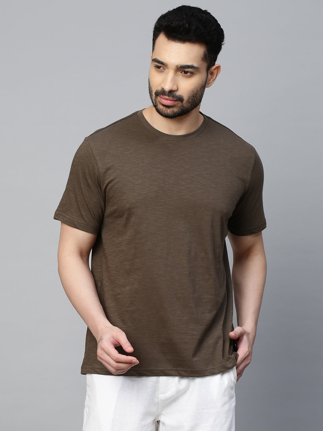 Buy Men's Cotton Casual Wear Regular Fit Tshirt|Cottonworld