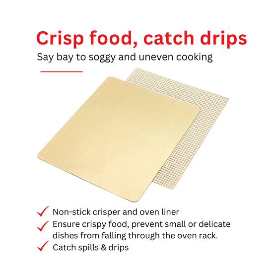 Non-stick Air Fryer Oven Liner - Reusable Toaster Oven Mat (  X ) -  Prevents Mess And Saves Time - Temu