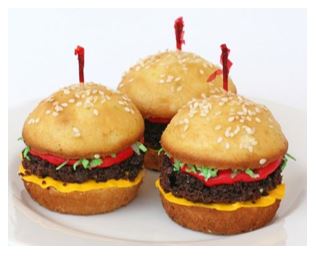 hamburger-cupcakes