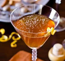 Spiced manhattan cocktail