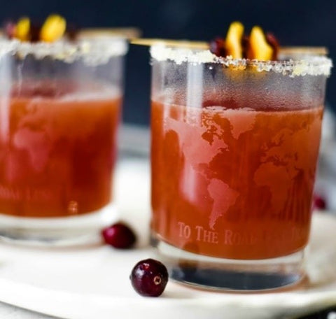 Spicy orange and cranberry drink