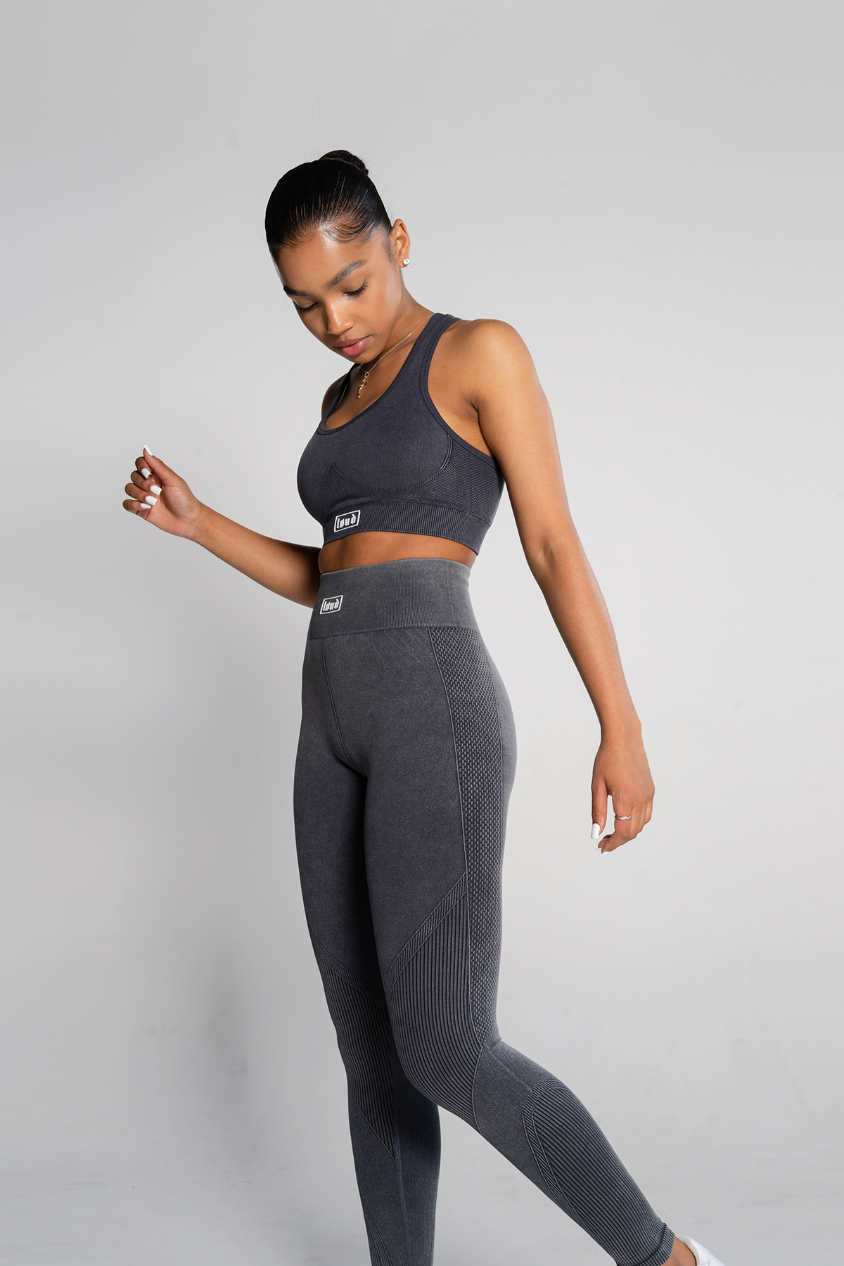 Loud Women's Ink Grey Sports Leggings