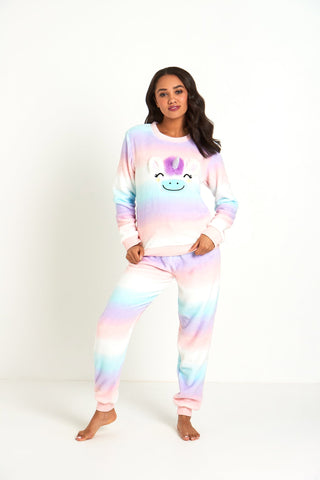 Fluffy Unicorn Pyjama Set