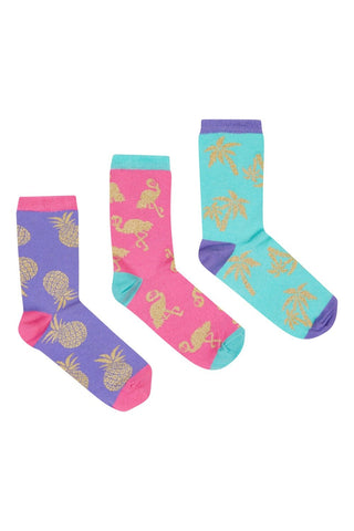 Gold Foil Socks Set