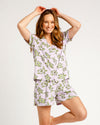 Purple Turtle Print Short Pyjama Set