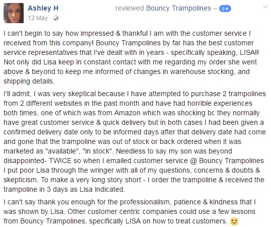 Facebook Review Ashley