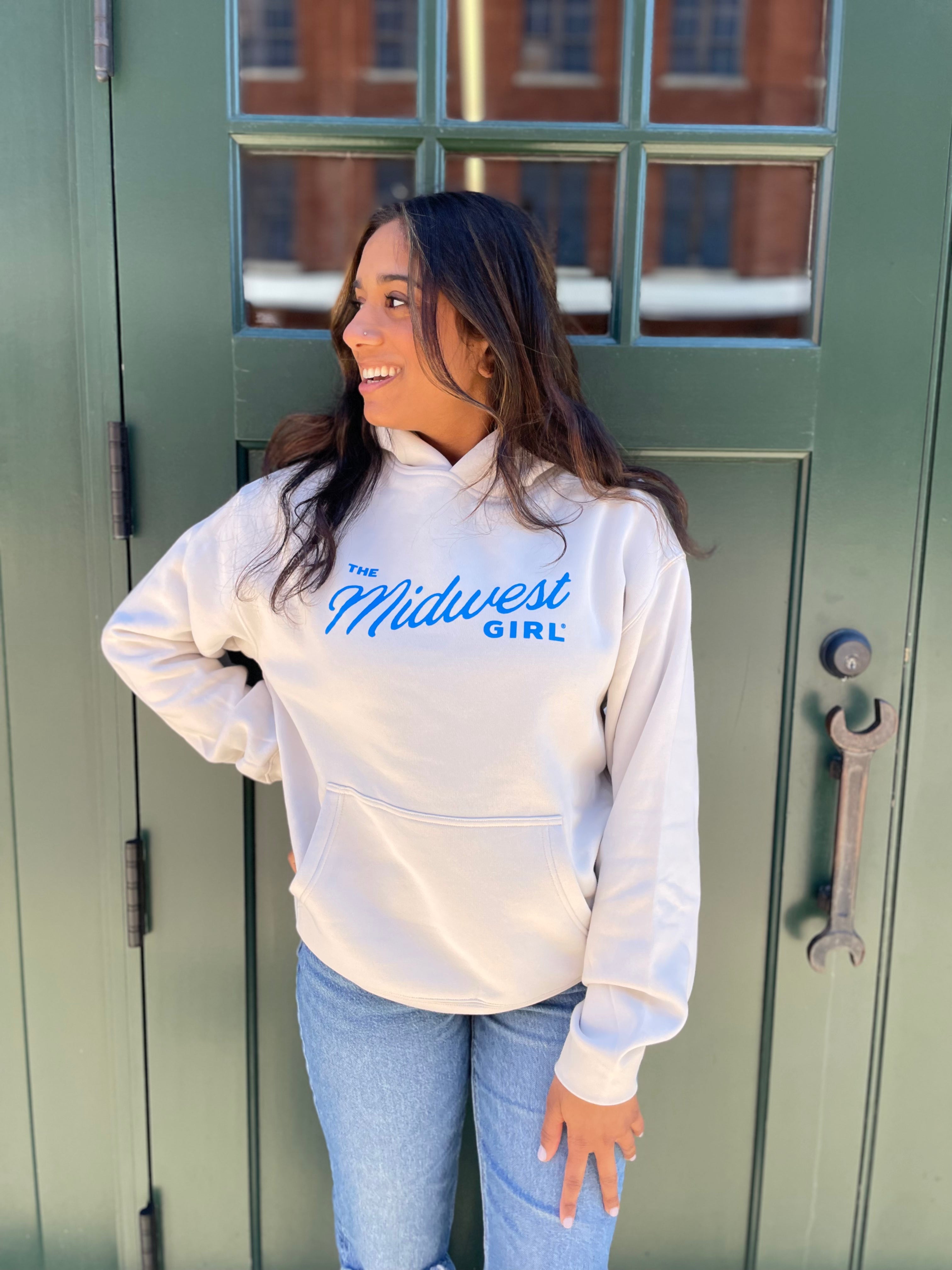 The Midwest Girl Hoodie in Bone (FINAL SALE)