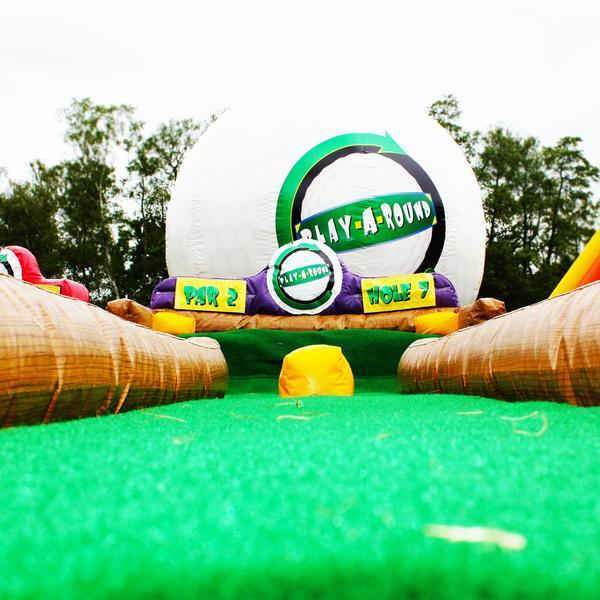 INFLATABLE 9 HOLE CRAZY GOLF COURSE Simply the Best Events