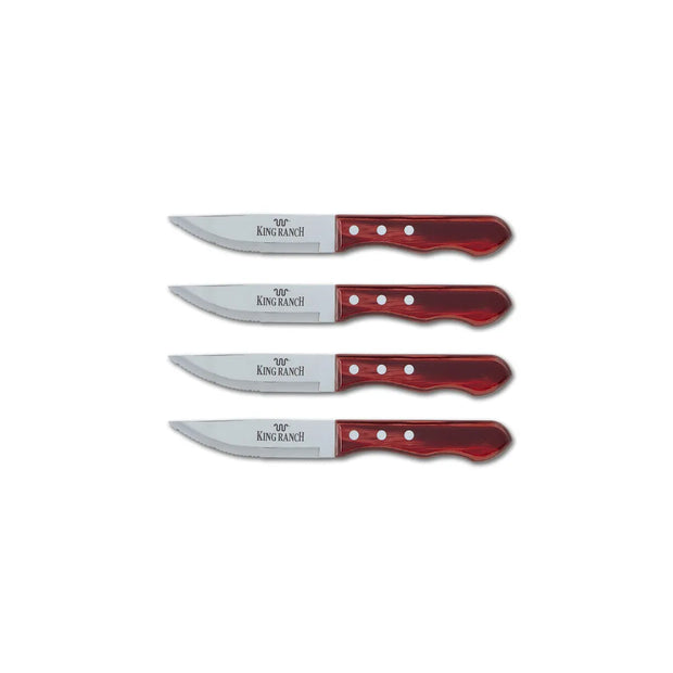 4 LONGHORN STEAKHOUSE STEAK KNIVES -No Longhorn Logo- Heavy Premium  Restaurant