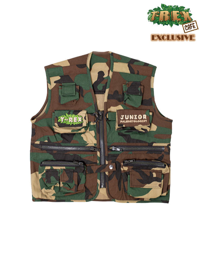 Jr Ranger Shop Adventure Vest - Blue Camo S (Youth 3-4)