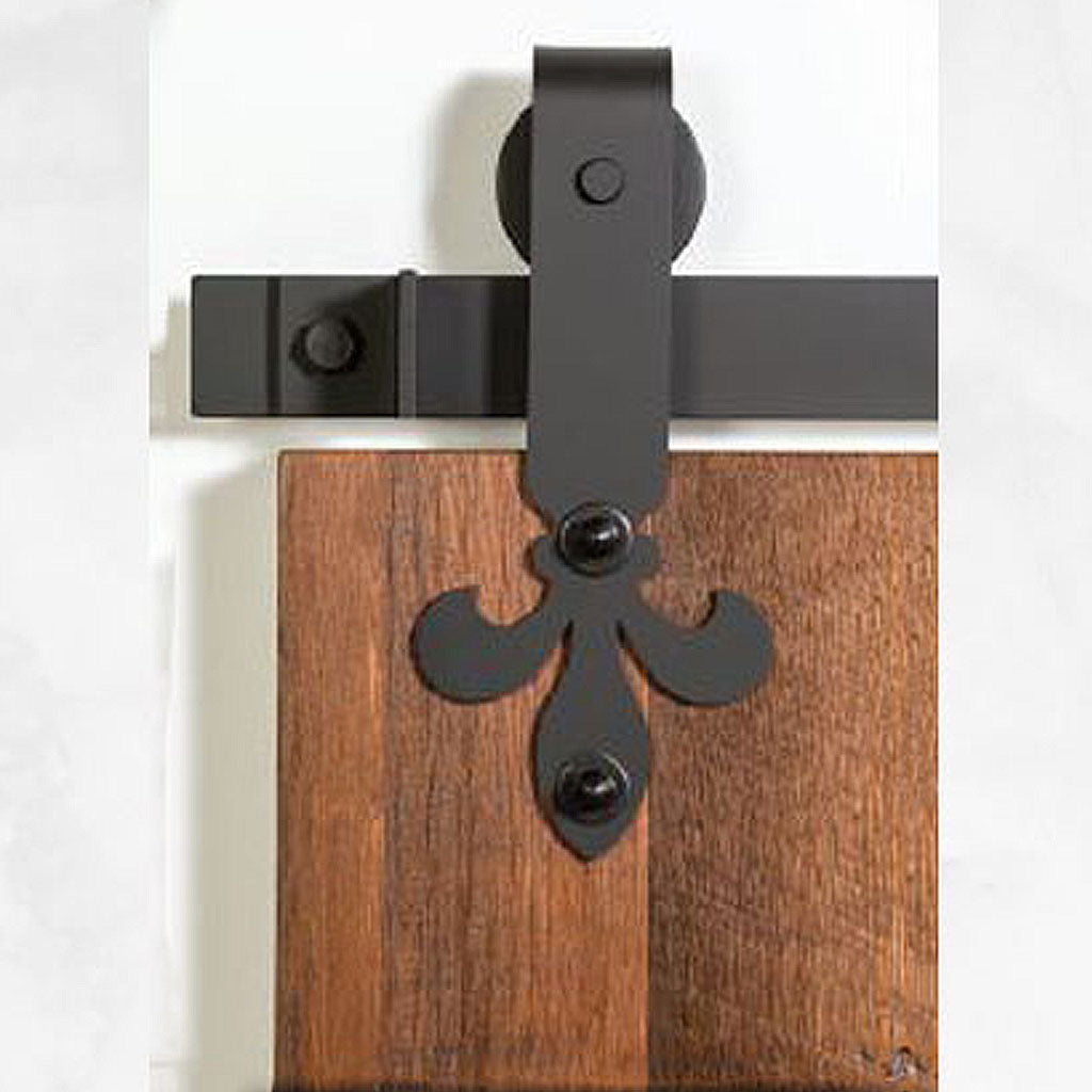 Standard Barn Door Track Black Fleur De Lis Style Molly S