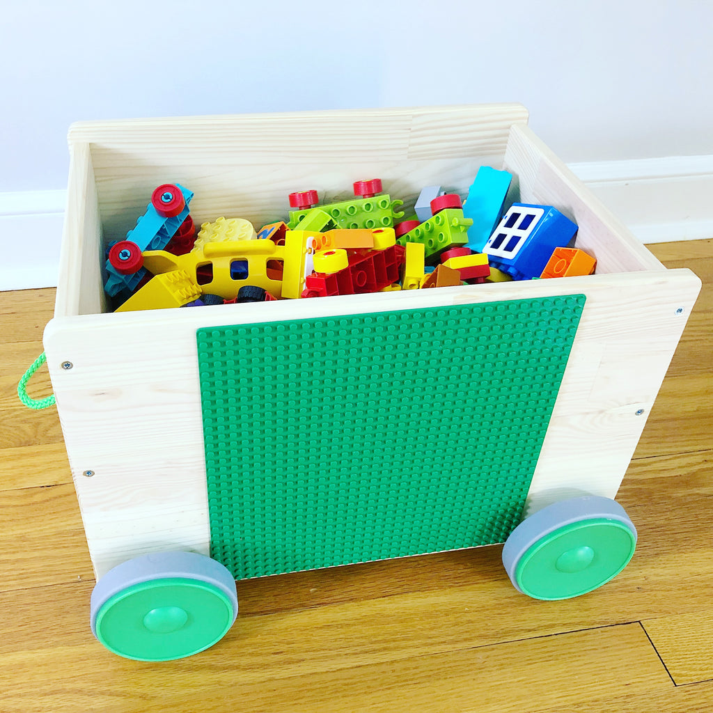 flisat toy storage with casters