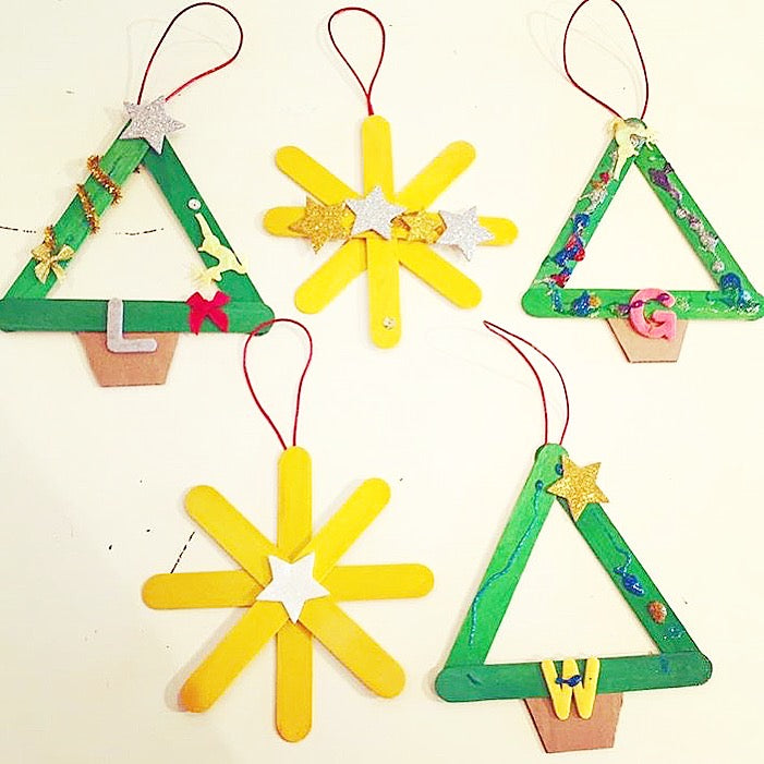 Family Craft Stick Christmas Tree Decorations – Creative QT
