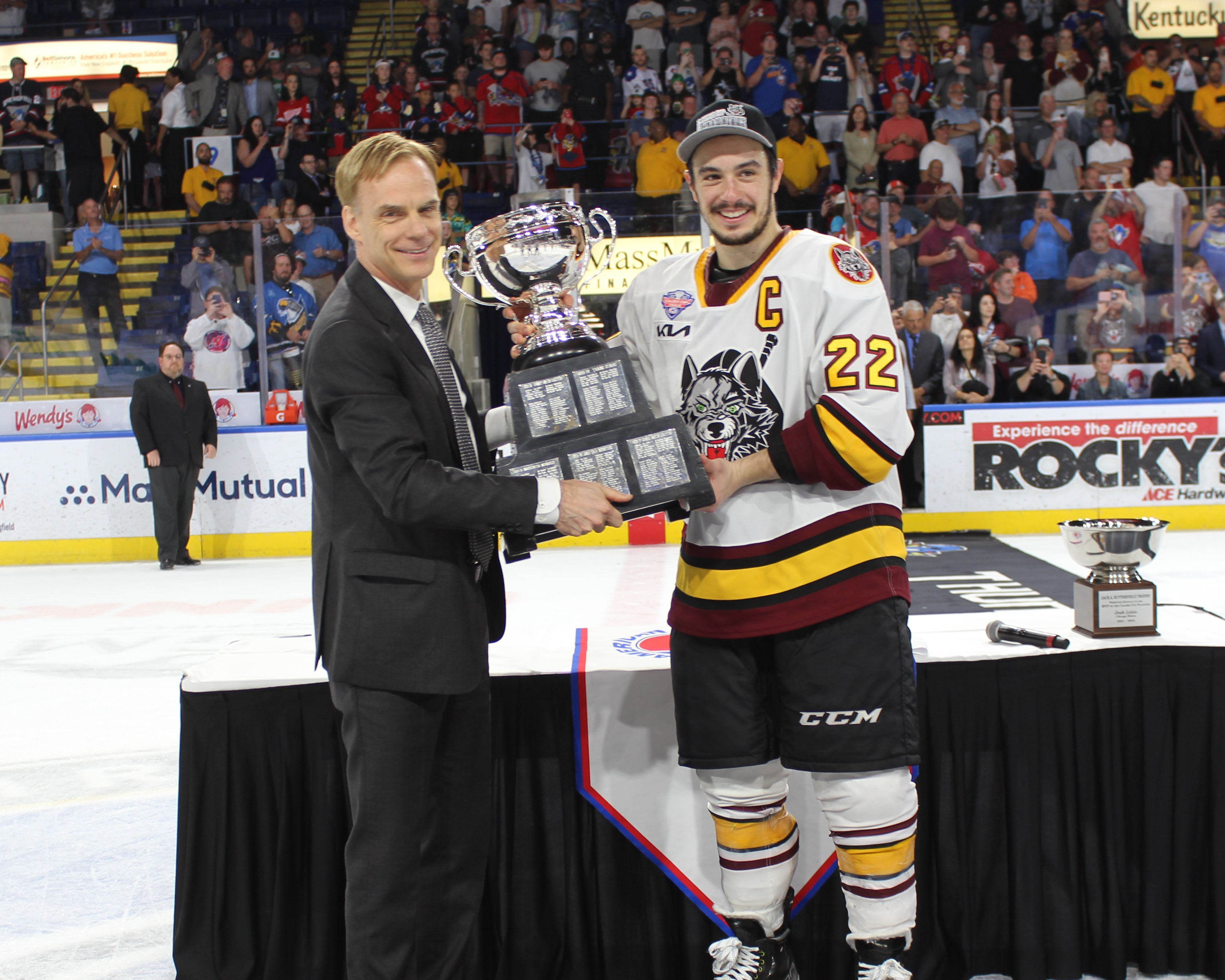 Chicago Wolves 2022 Calder Cup Champions 8 x 10 Photo of Andrew Potu