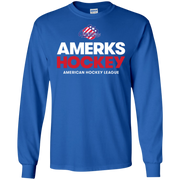 Rochester Americans Hockey Adult Long Sleeve Cotton T Shirt