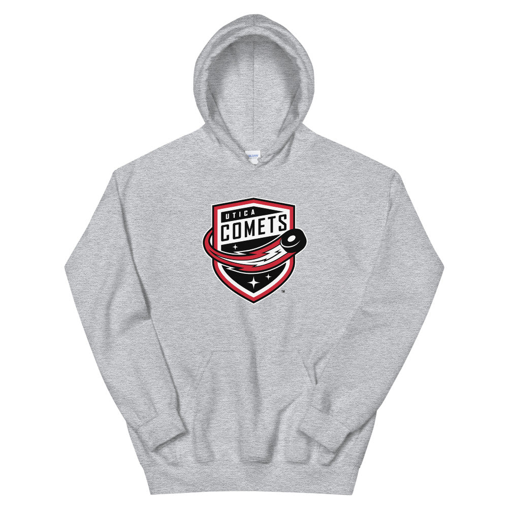 Utica Comets Adult Primary Logo Pullover Hoodie – ahlstore.com