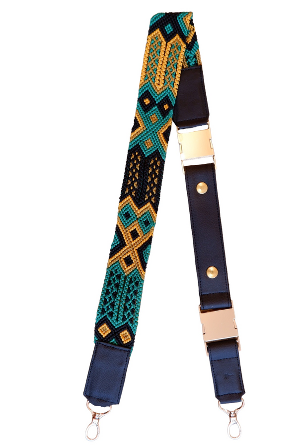 MACRAME BAG STRAP / Turquoise / Boho / Crossbody Bag Belt for 