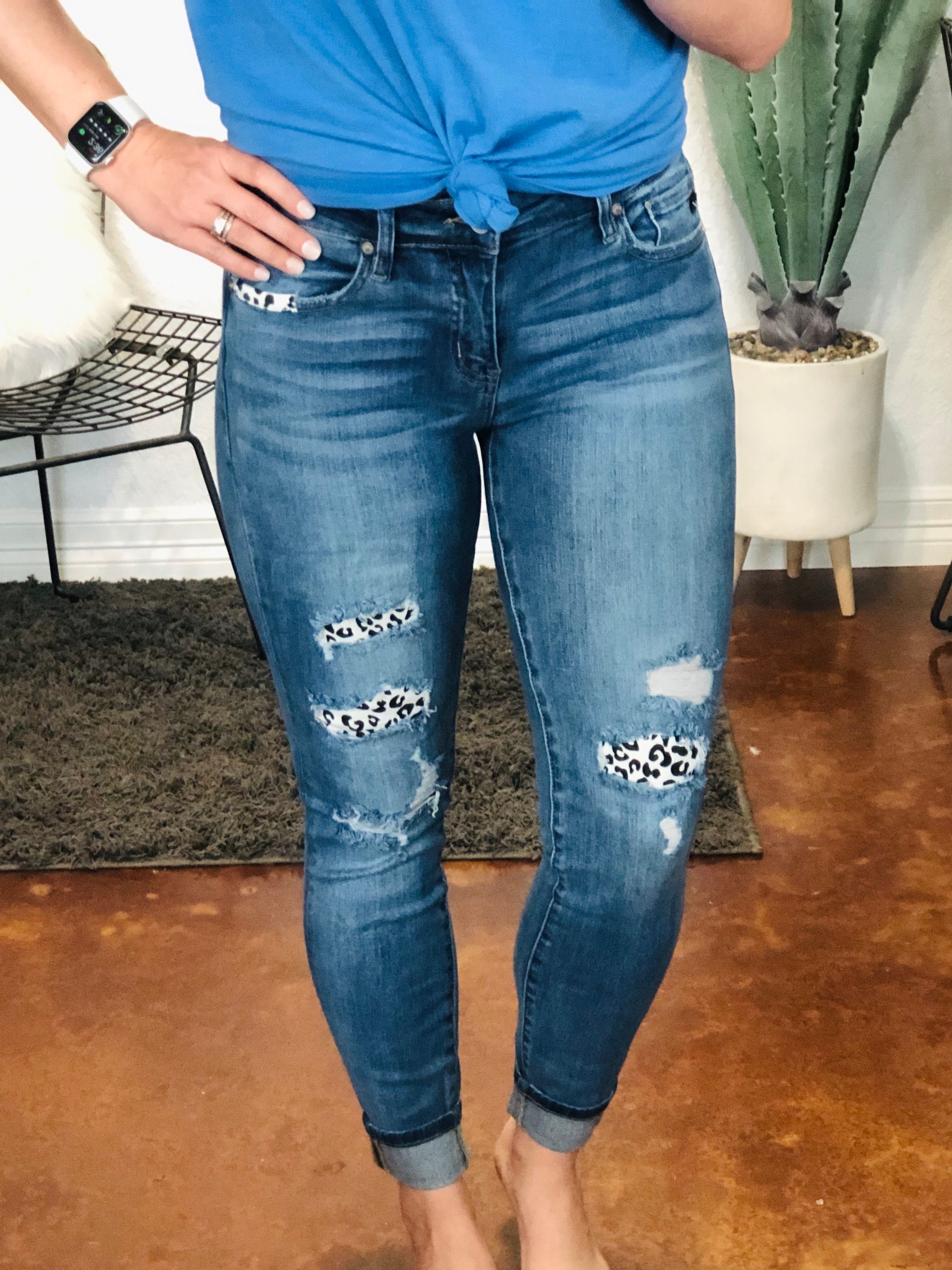 kancan cheetah jeans