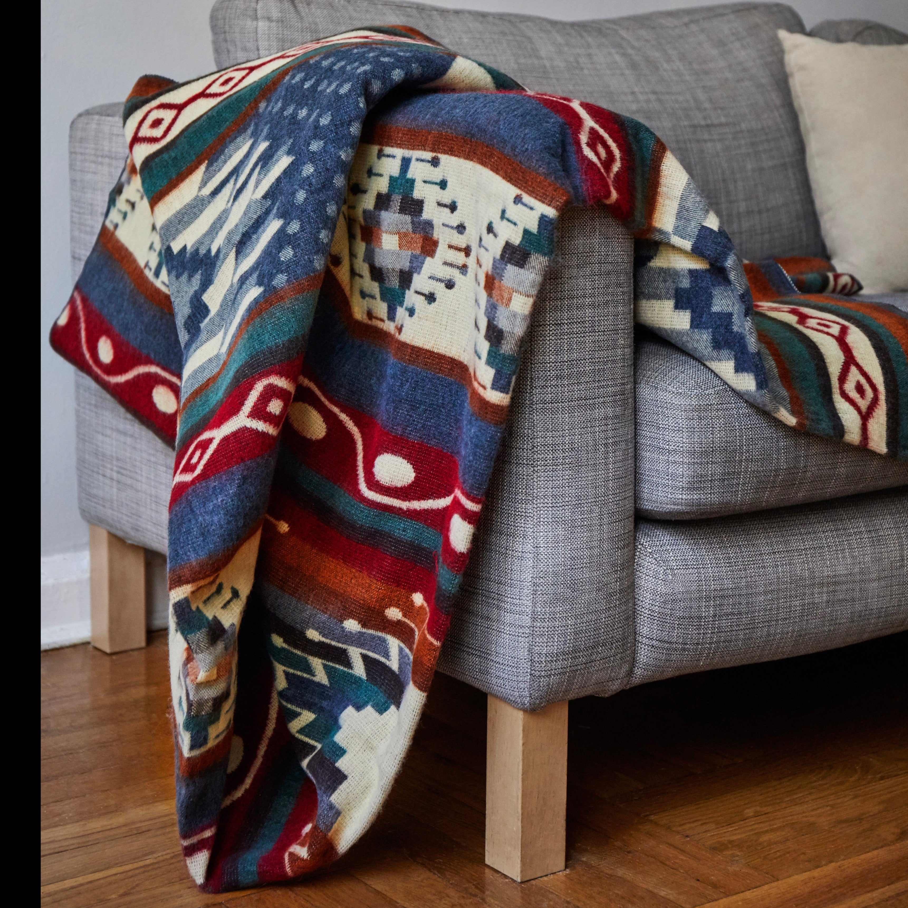 Antisana Earth Southwestern Artisan Blanket – Ecuadane