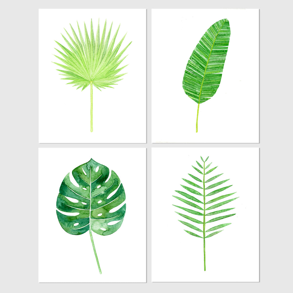 printable palm leaf botanical palm leaf print for instant download