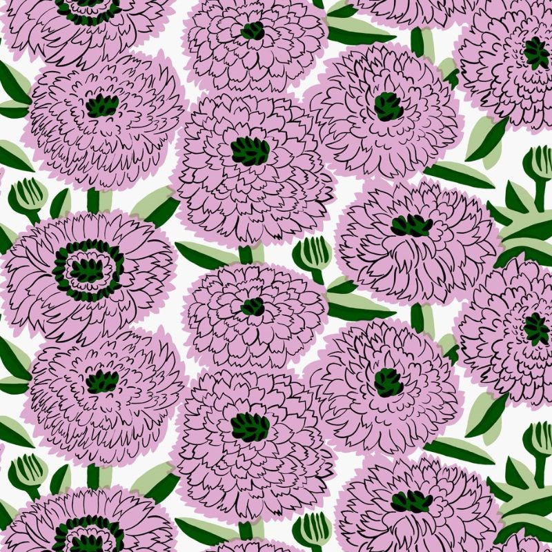 Primavera Wallpaper in pink - Bolt of Cloth