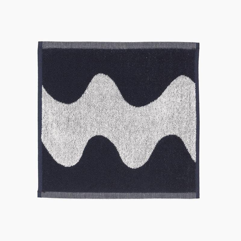 Marimekko Melooni hand towel, charcoal - natural white