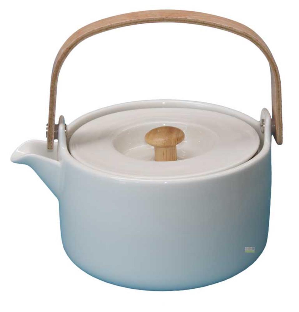 Oiva Teapot 700ml in white - Bolt of Cloth