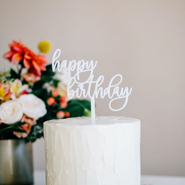 5.75 Birthday Babe Cake Topper - Darling, Acrylic or Wood – Happily Ever  Etched