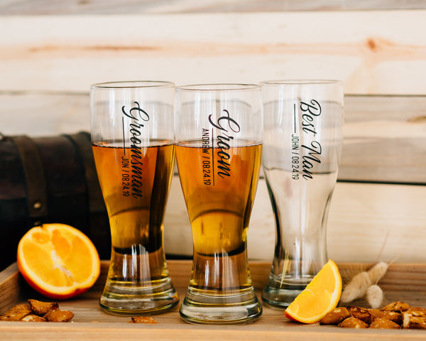 Custom Pilsner Beer Glasses