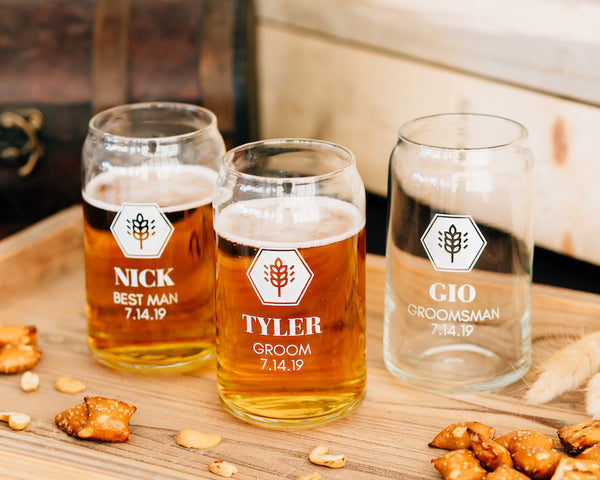 Wildlife Pilsner Glasses, Beer Mancave Gifts for Men