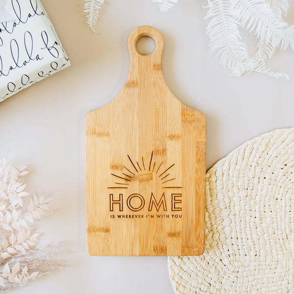 Happiness is Homemade Engraved Rectangle Bamboo Cutting Board – Happily  Ever Etched