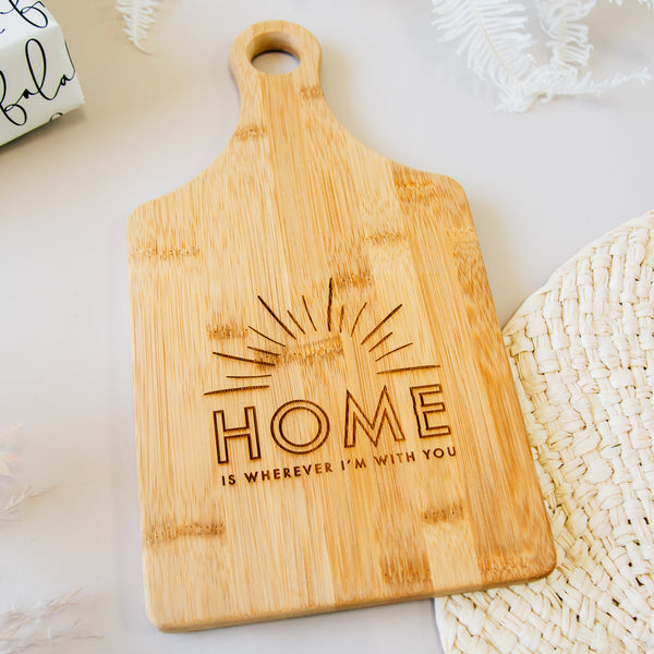 Happiness is Homemade Engraved Rectangle Bamboo Cutting Board – Happily  Ever Etched