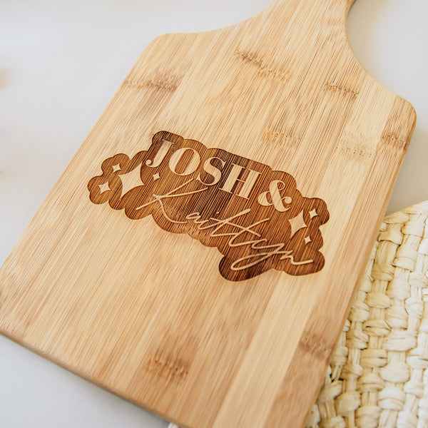 Home Is Where My Family Is - Word - Wooden Engraved - Cutting Board