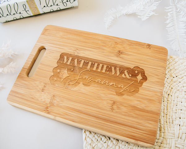 Personalized Happiness Is Homemade Cutting Board 