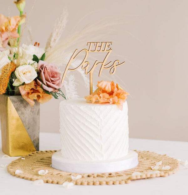 wedding cake topper name toppers