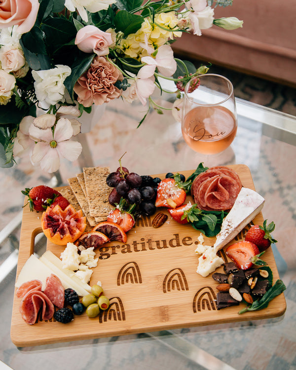 Custom Engraved Bamboo Cutting Board, Personalized Cheese Board, Merry –  Happily Ever Etched