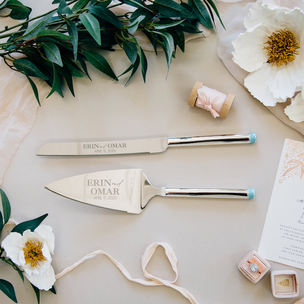 Kate Spade Take the Cake Wedding Cake Knife and Server Set – Happily Ever  Etched