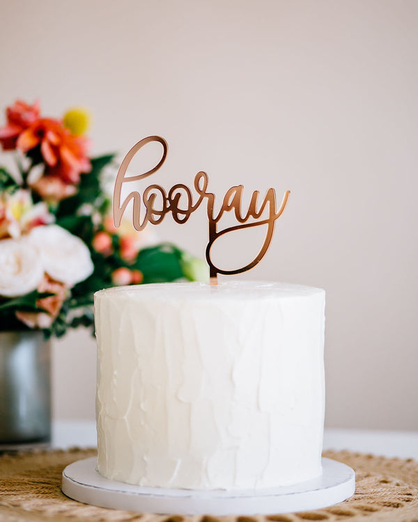 5.5 Celebrate Cake Topper - Dreamer, Acrylic or Wood – Happily