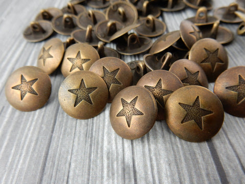 large star buttons