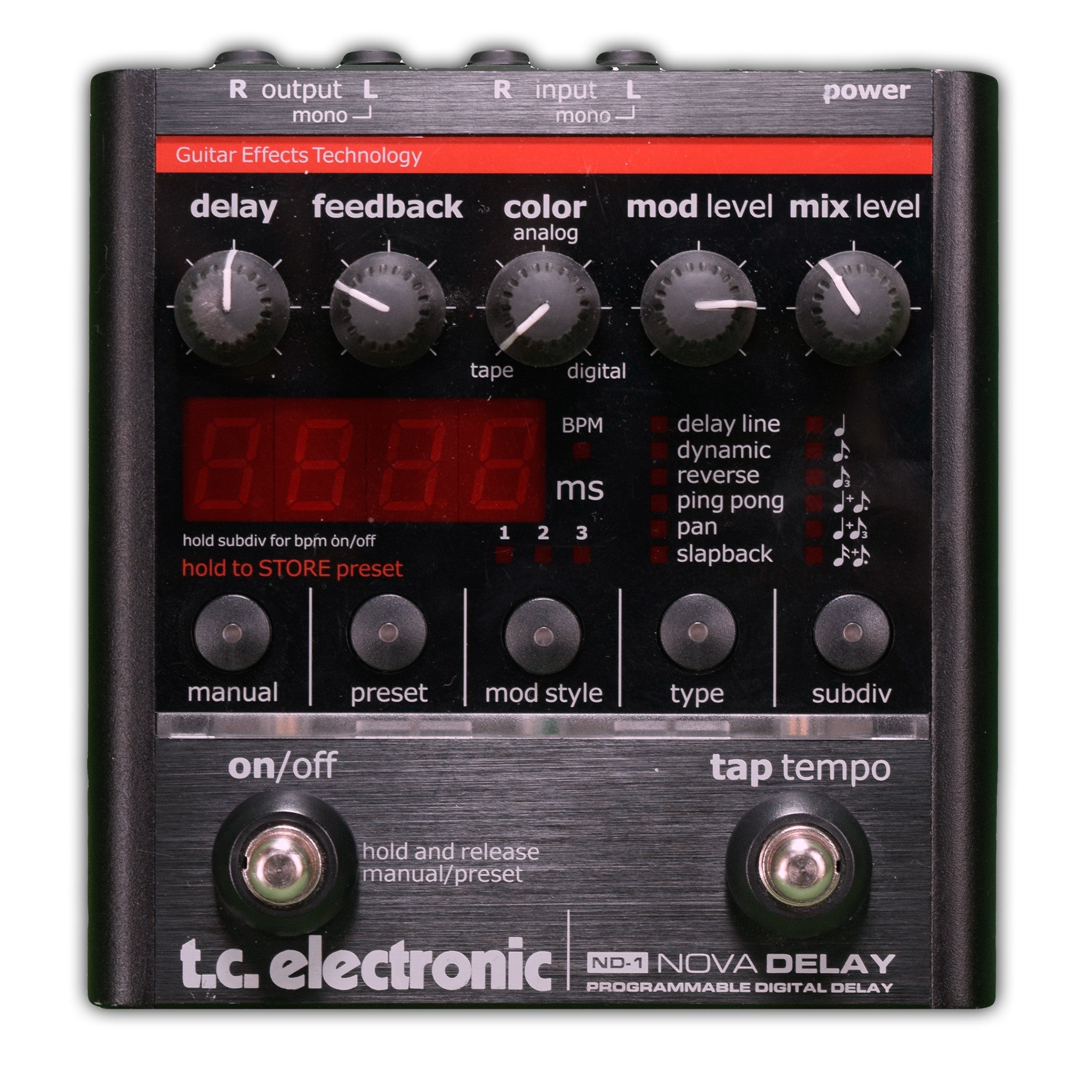 tc electronic nova delay ND-1 デジタルディレイの+