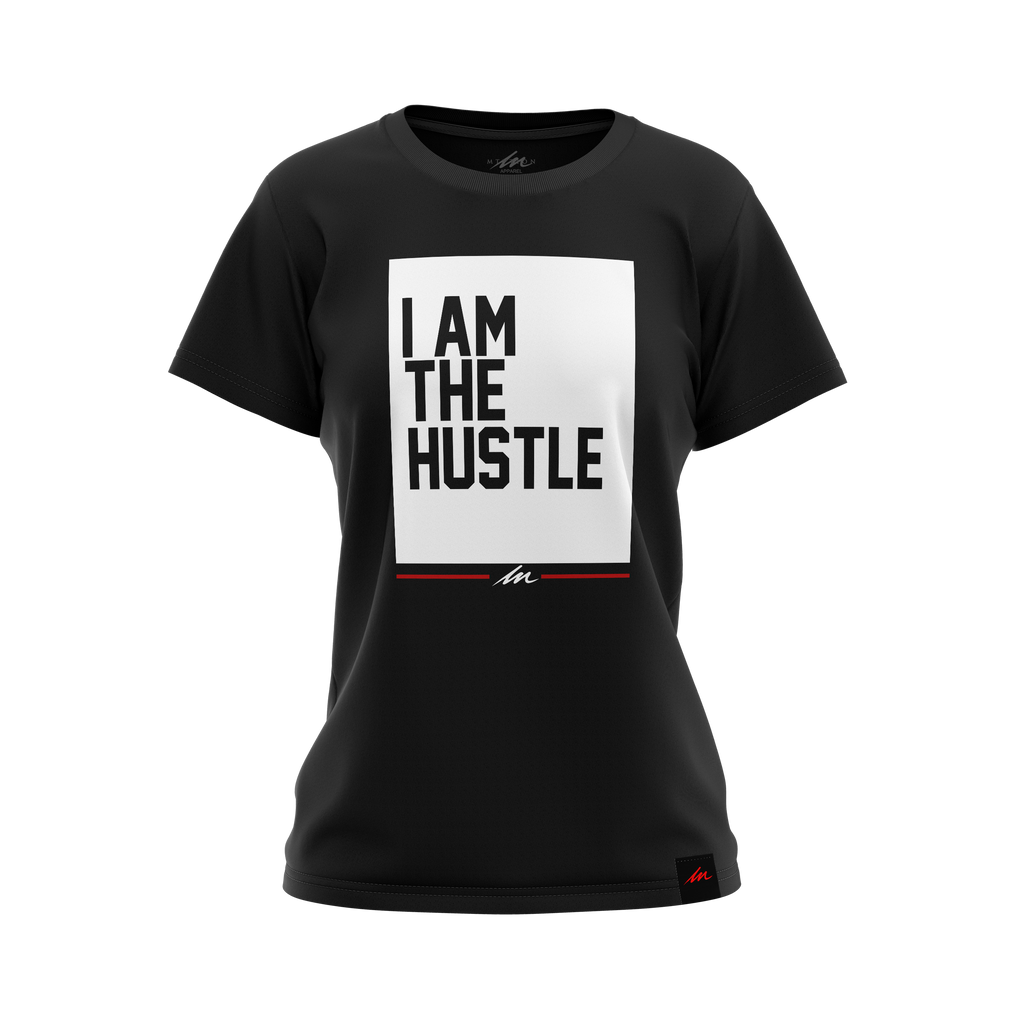 I Am The Hustle Graffito - Red Hoodie (Heavy Blend)